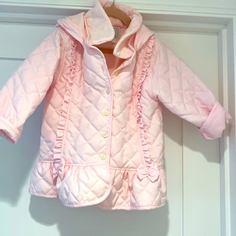 Baby Pink coat age 3years lightly worn.